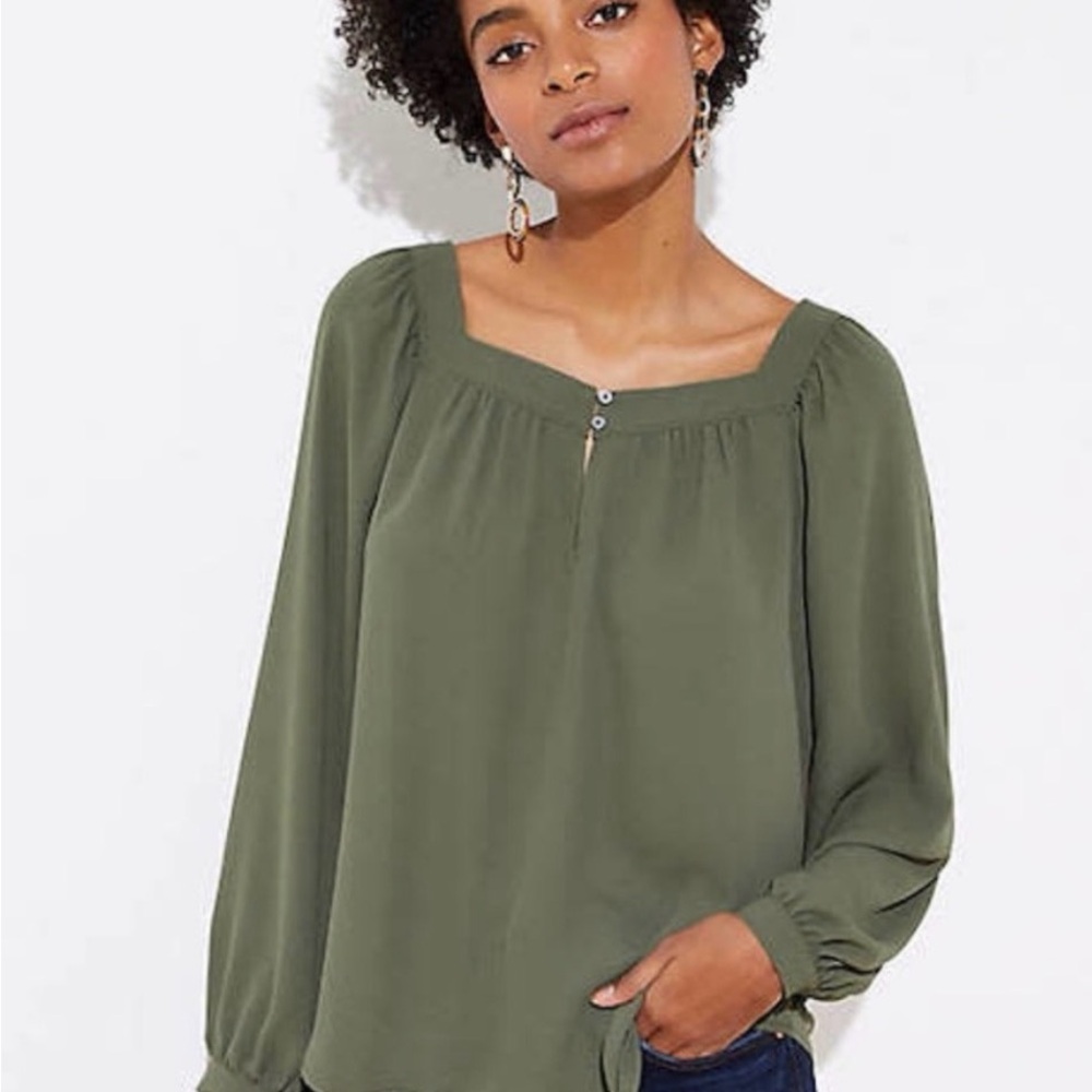 Olive Green Women's Blouse